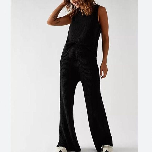 Free People Adelaide Sweater Set - Black - Picture 3 of 8